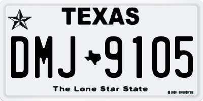 TX license plate DMJ9105