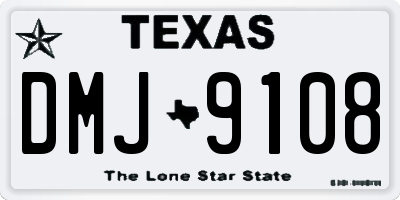 TX license plate DMJ9108