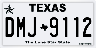 TX license plate DMJ9112