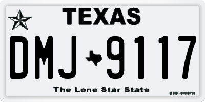TX license plate DMJ9117