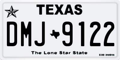 TX license plate DMJ9122