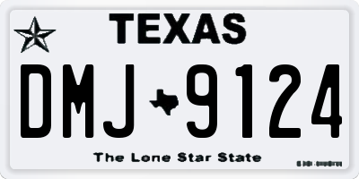 TX license plate DMJ9124
