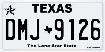 TX license plate DMJ9126