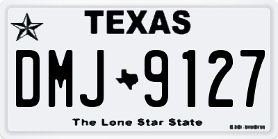 TX license plate DMJ9127