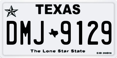 TX license plate DMJ9129