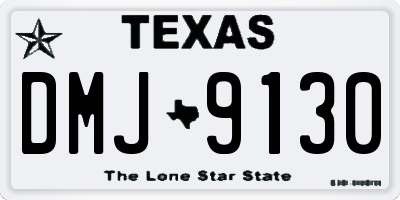 TX license plate DMJ9130