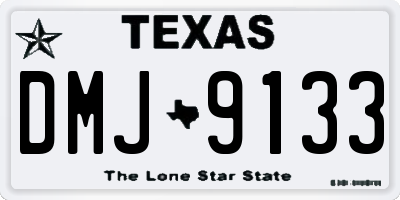 TX license plate DMJ9133