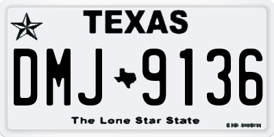 TX license plate DMJ9136