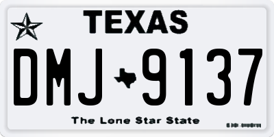 TX license plate DMJ9137