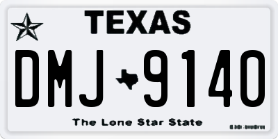 TX license plate DMJ9140