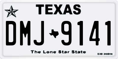 TX license plate DMJ9141