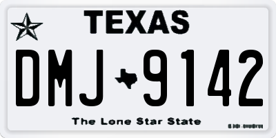 TX license plate DMJ9142