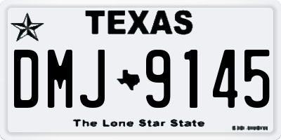 TX license plate DMJ9145