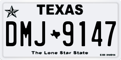 TX license plate DMJ9147