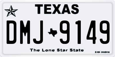 TX license plate DMJ9149