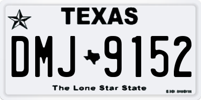 TX license plate DMJ9152