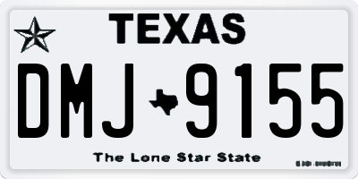 TX license plate DMJ9155