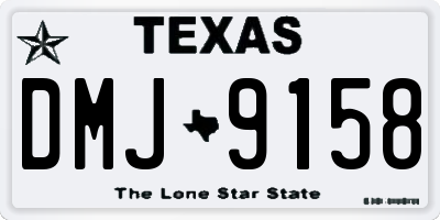 TX license plate DMJ9158