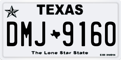 TX license plate DMJ9160