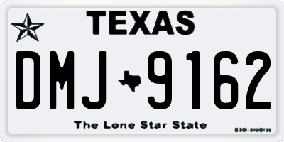 TX license plate DMJ9162