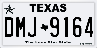 TX license plate DMJ9164
