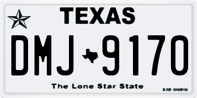 TX license plate DMJ9170