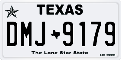 TX license plate DMJ9179