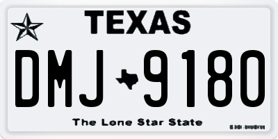 TX license plate DMJ9180