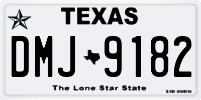 TX license plate DMJ9182