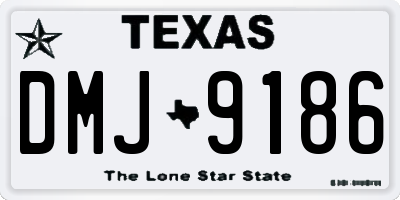 TX license plate DMJ9186