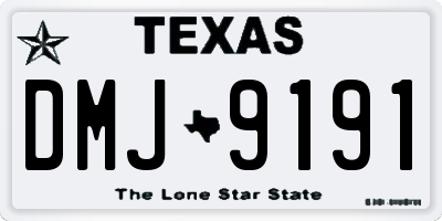 TX license plate DMJ9191