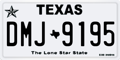 TX license plate DMJ9195