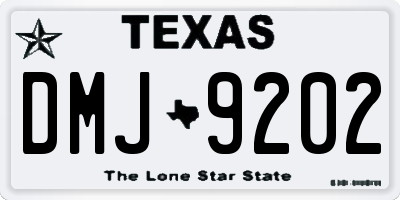 TX license plate DMJ9202