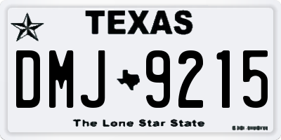 TX license plate DMJ9215