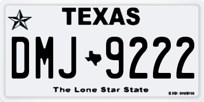 TX license plate DMJ9222