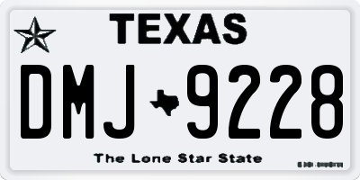 TX license plate DMJ9228