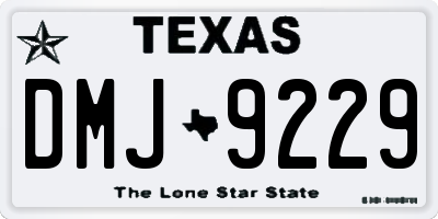 TX license plate DMJ9229