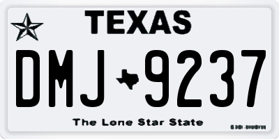 TX license plate DMJ9237