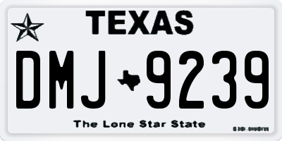 TX license plate DMJ9239