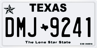 TX license plate DMJ9241