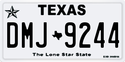 TX license plate DMJ9244