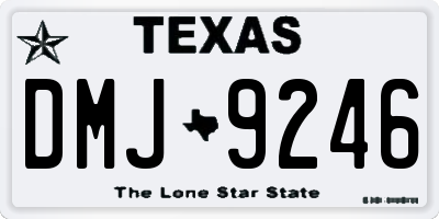 TX license plate DMJ9246