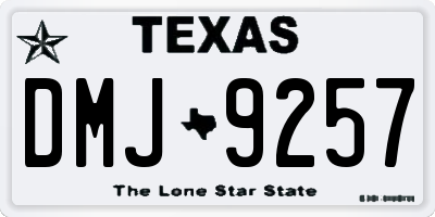 TX license plate DMJ9257