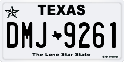 TX license plate DMJ9261