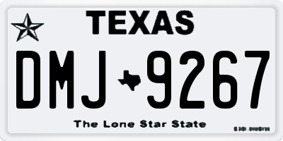 TX license plate DMJ9267