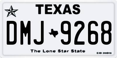 TX license plate DMJ9268