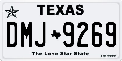 TX license plate DMJ9269