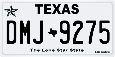 TX license plate DMJ9275