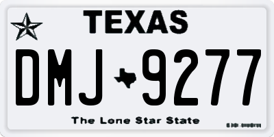TX license plate DMJ9277