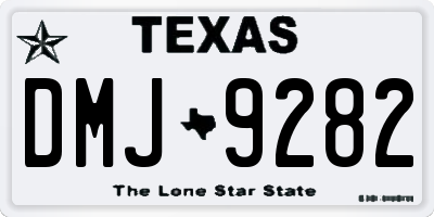 TX license plate DMJ9282